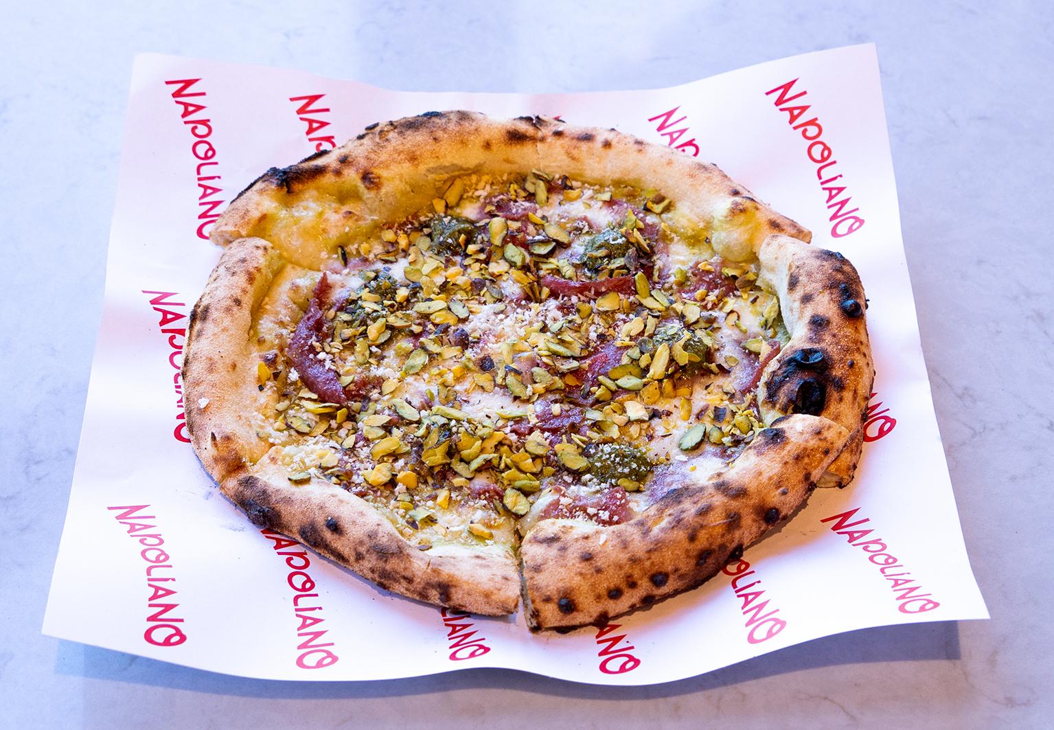 Fıstık & Mortadella pizza